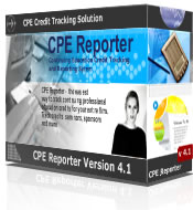 Continuing Professional Education CPE credit tracking, CPE credit compliance checking and CPE credit reporting solution - the easy way to track CPE credit and CPE seminar information for hundreds of professionals.